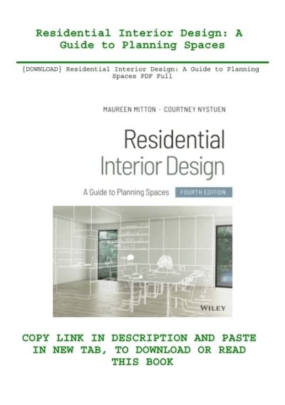 Download Residential Interior Design A Guide To Planning Spaces Pdf Full