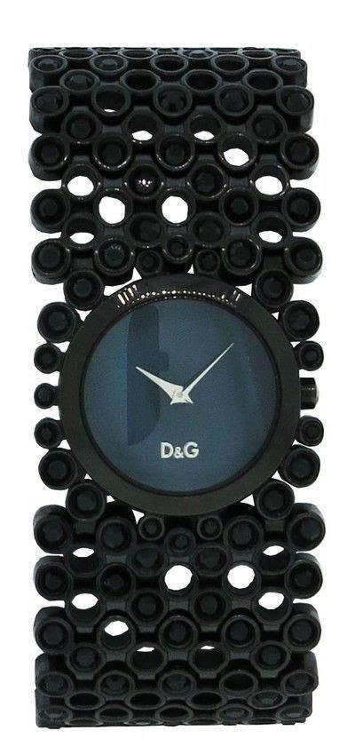 Dolce And Gabbana Time Dw0245 Womens Black Mother Of Pearl Stones
