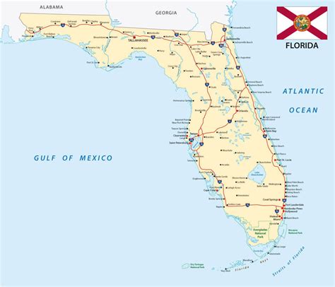 Florida Map Florida Map With Port St Lucie Printable Maps