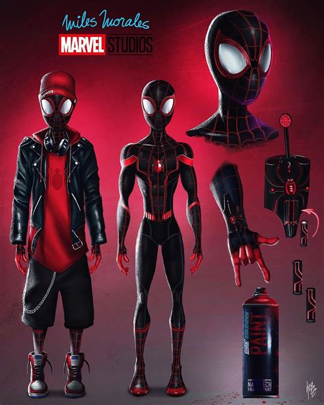 Spider Man Miles Morales Ucm Concept Art Marvel Spiderman Art