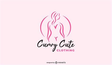 Curvy Woman Body Stroke Logo Template Vector Download