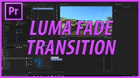 Adobemasters How To Create A Luma Fade Transition In Adobe Premiere