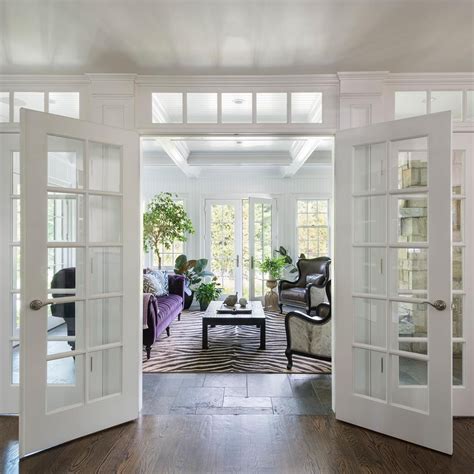 Theme Tues Three Sets Of French Doors Connect The Sunroom To The Main