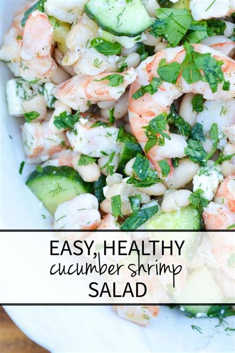 My boyfriend is the primary cook in the house but i wanted to make him something nice since i've been spending a lot more time. An easy, healthy, make-ahead cucumber shrimp salad recipe, perfect for weeknight dinner and ...