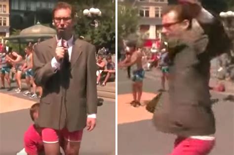 Tv News Presenter Stripped To Underwear During Live Broadcast Daily Star