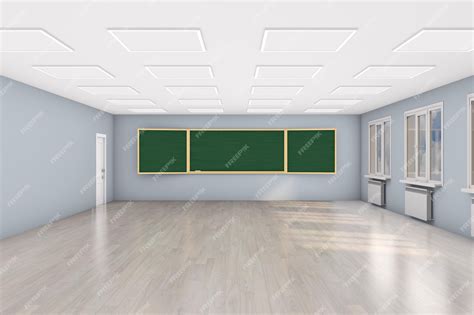 Premium Photo Interior Empty School Classroom 3d Illustration Back To School