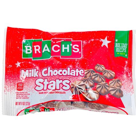 Brachs Christmas Milk Chocolate Stars 8oz Candy Funhouse Candy