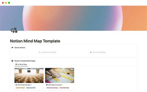 Mind Map Notion Template