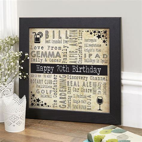Find the best 40th birthday gift you've ever given someone in our vast collection of unique and creative gifts for the middle aged but still young at heart adults. 70th Birthday Personalised Gift Ideas For Men | Chatterbox ...