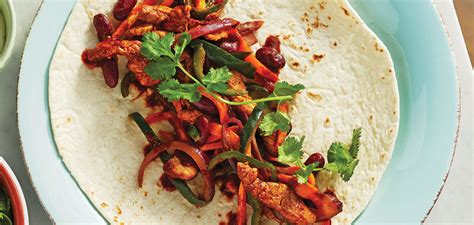 Fajitas au porc épicé et à la patate douce