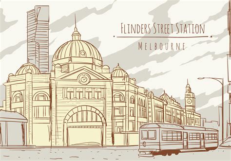 Flinders Street Station Melbourne Vetor No Vecteezy