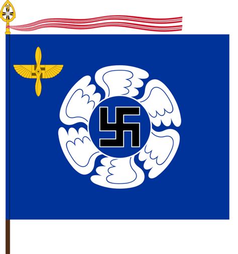 The Flag Of The Finnish Air Force Academy The Swastikas Use By
