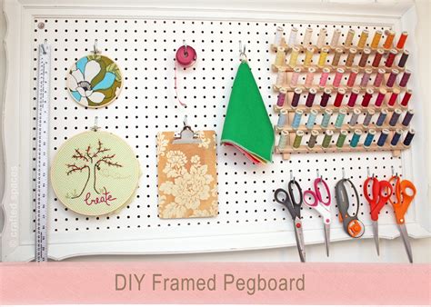 Crafted Spaces Diy Pegboard Wall Organizer
