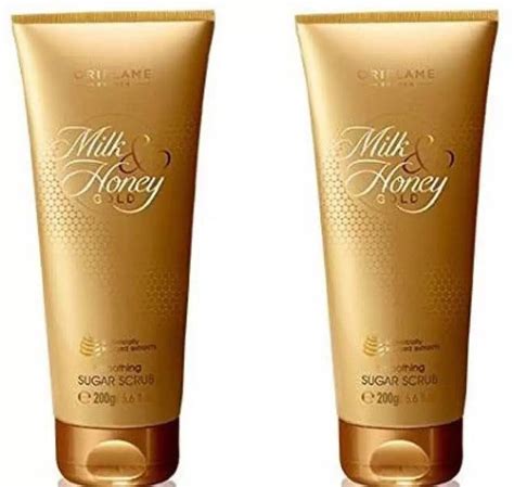 Oriflame Sweden Milk And Honey Gold Smoothing Sugar Scrub Pack Of 2 Scrub Price In India Buy