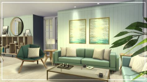 Mint Living Room Cc Links The Sims 4 Speed Room Build