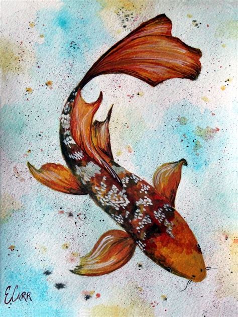 Watercolor Koi Paintings By Erin Carr Artist Com