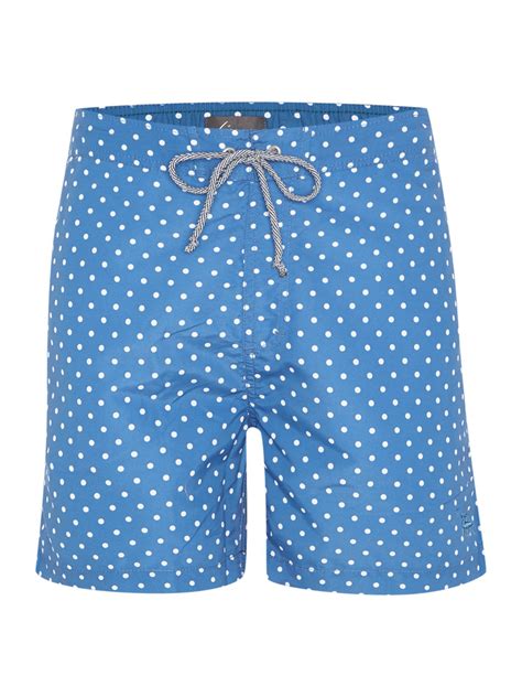 Linea Polka Dot Swim Shorts In Blue For Men Light Blue Lyst