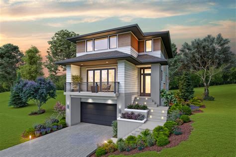 Contemporary House Plan For The Up Sloping Lot 69734am