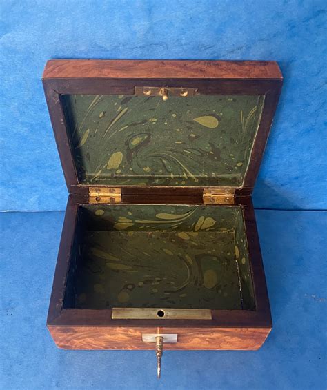 19th century french burr elm miniature box mostly boxes antiques