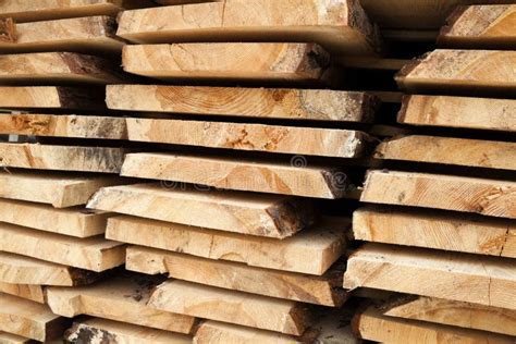 Wooden Planks Air Drying Timber Stack Stock Image Image Of Forestry