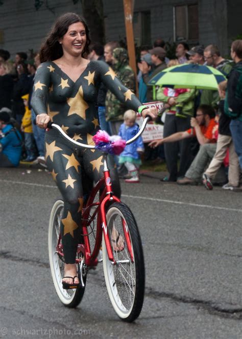 Seattle Fremont Solstice Parade Bicyclists Amitai Schwartz