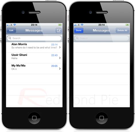 Delete a single facebook message from messenger. How To Delete All Texts From Messages App On iPhone With A ...