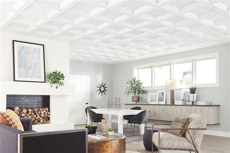 Armstrong Ceilings Easy Elegance Deep Coffer White 24 In X 24 In