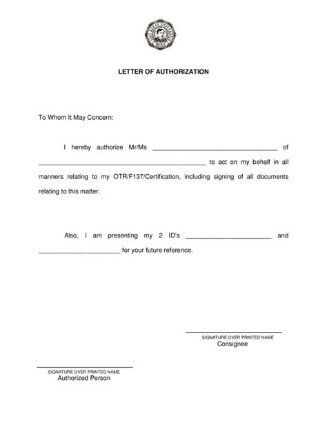 Check spelling or type a new query. authorization letter sample getting certificate for ...