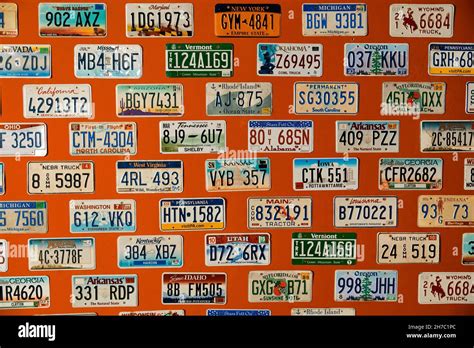 License Plates On Wall Hi Res Stock Photography And Images Alamy