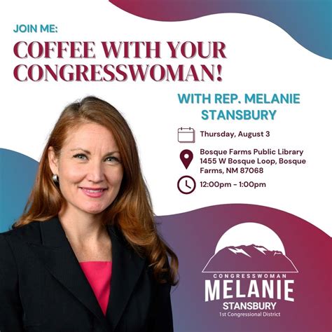 Coffee With Your Congresswoman Democratic Party Of Valencia County