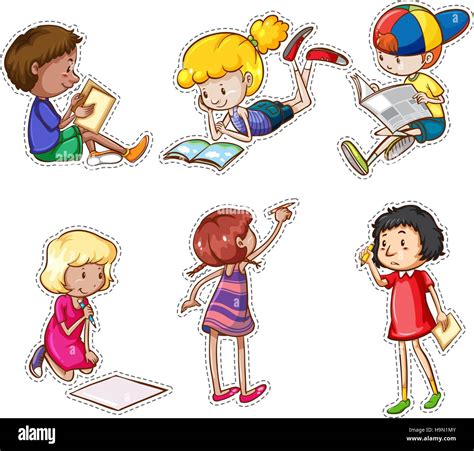 Reading And Writing Vector Vectors High Resolution Stock Photography