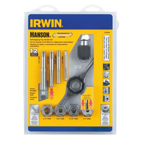 Irwin Hanson 12 Piece Standard Sae Tap And Die Set In The Tap And Die