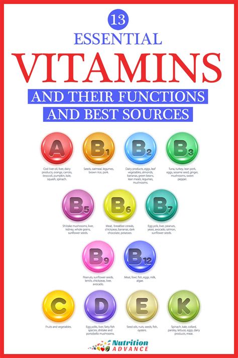 The Essential Vitamins And Where To Get Them Nutrition Advance