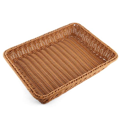 Bread Basketrectangle Imitation Rattan Bread Basketfood Serving