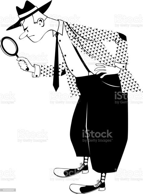 Old Time Detective Clipart Stock Illustration Download Image Now
