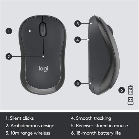 Logitech Mk295 Wireless Keyboard And Mouse Combo Silenttouch Technology