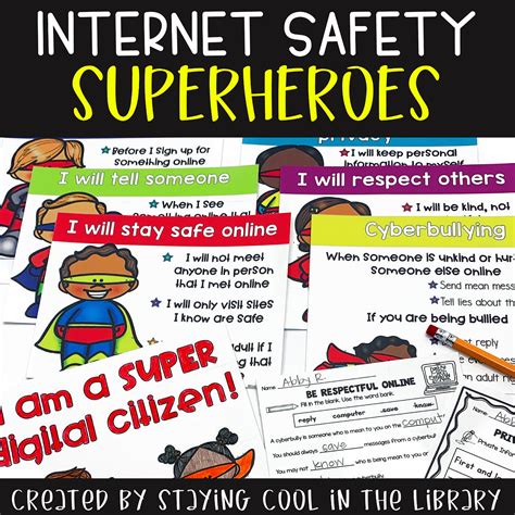 He even talks about gaming in his sleep! Internet Safety Posters and Activities K-2