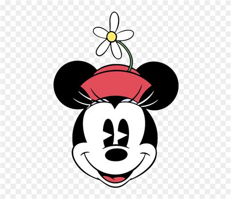 Clip Art Of Disneys Classic Minnie Mouse Vintage Minnie Mouse Head