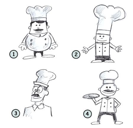 Monochrome outline cartoon chef stirring a mixture in a bowl isolated on black background monochrome outline cartoon chef stirring a mixture in a bowl isolated. Drawing a cartoon chef