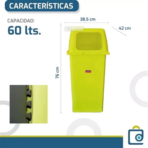 Tacho De Basura Lts Colombraro Cesto P Residuos En Venta En Capital Federal Capital Federal