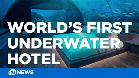Worlds First Underwater Hotel Opens In Maldives Youtube