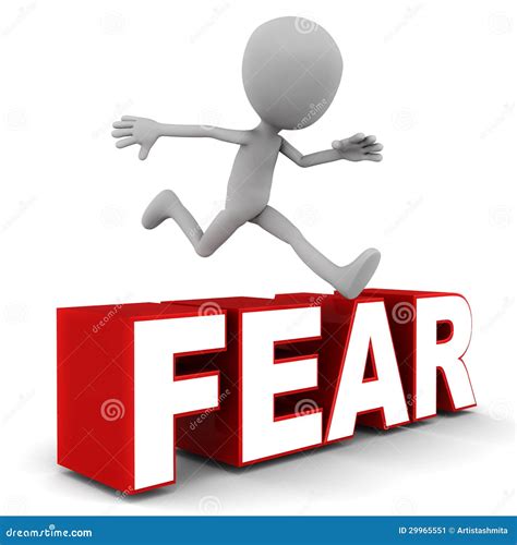 Overcome Fear Stock Illustration Image Of Fear Rising 29965551