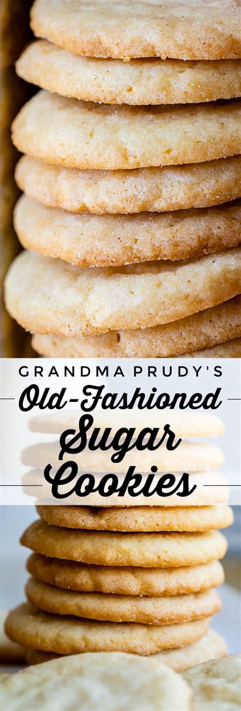 Easy Sugar Cookie Recipe Grandma Prudys Thin And Crispy Cookies