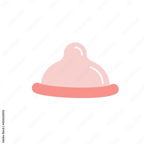 Contraceptive Diaphragm Or Cervical Cap Colored Flat Style Icons Birth