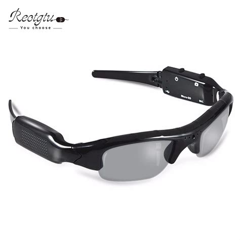 free shipping re104 smart hd glasses camera sunglasses mini eyewear dvr video recorder pc camera
