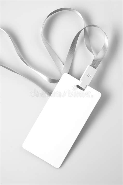 lanyard tag badge mockup blanco en blanco imagen de archivo imagen de divisa etiqueta