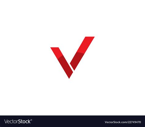 V Letters Business Logo And Symbols Template Vector Image