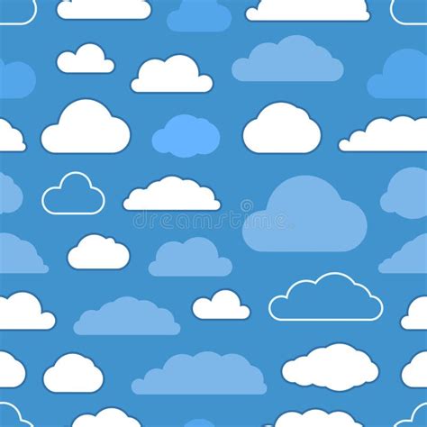Sky Blue Clouds Vector Stock Vector Illustration Of Computer 30332049