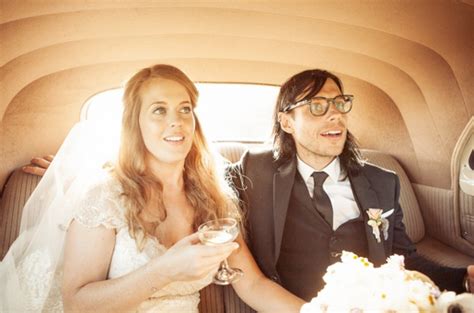 Kp started owning her colorful retro style with this cute teal minidress and sheer tights! Angela's wedding