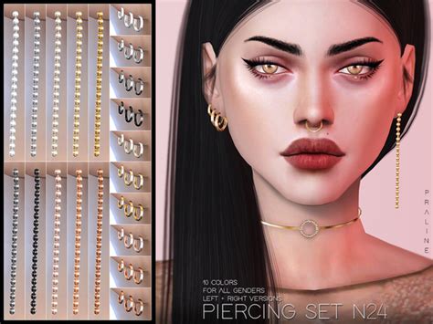 Pralinesims Piercing Set N24 Sims 4 Updates ♦ Sims 4 Finds And Sims